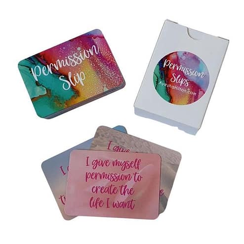Brené Brown inspired Permission Slip Card Deck